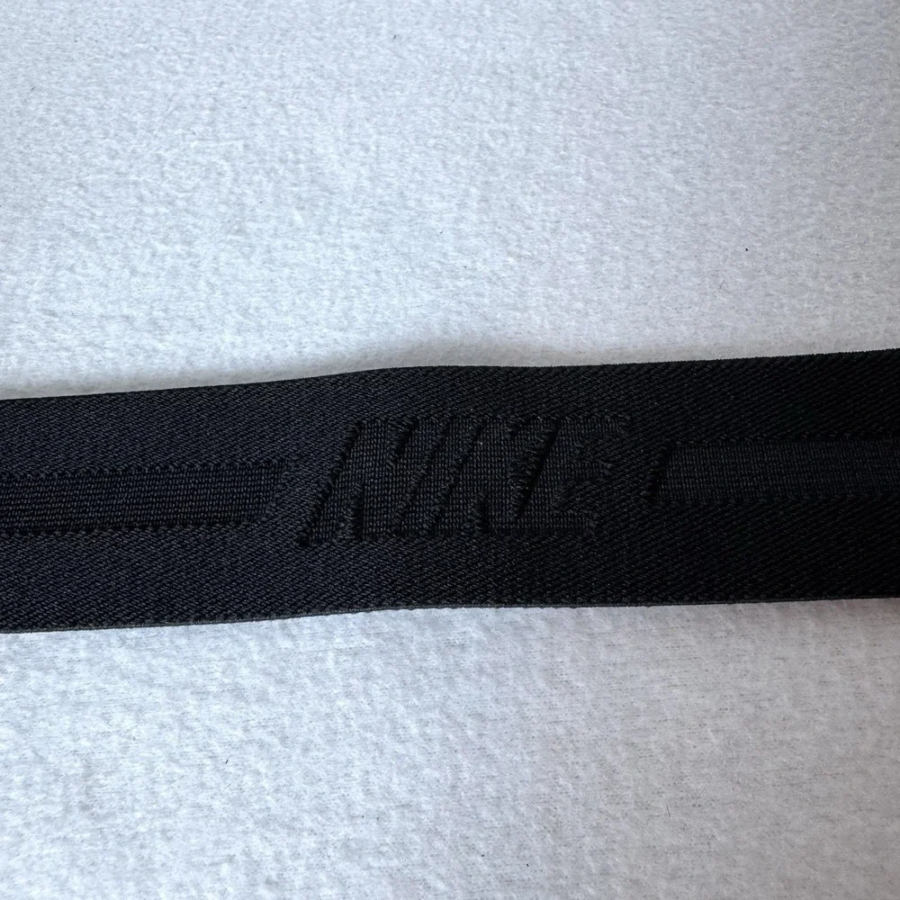 Nike Adjustable Baseball Belt Black One Size Stretch Buckle Athletic Softball